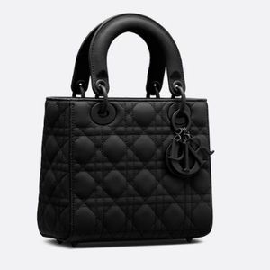 Small Lady Dior My ABCDior Black Matte Calfskin Bag